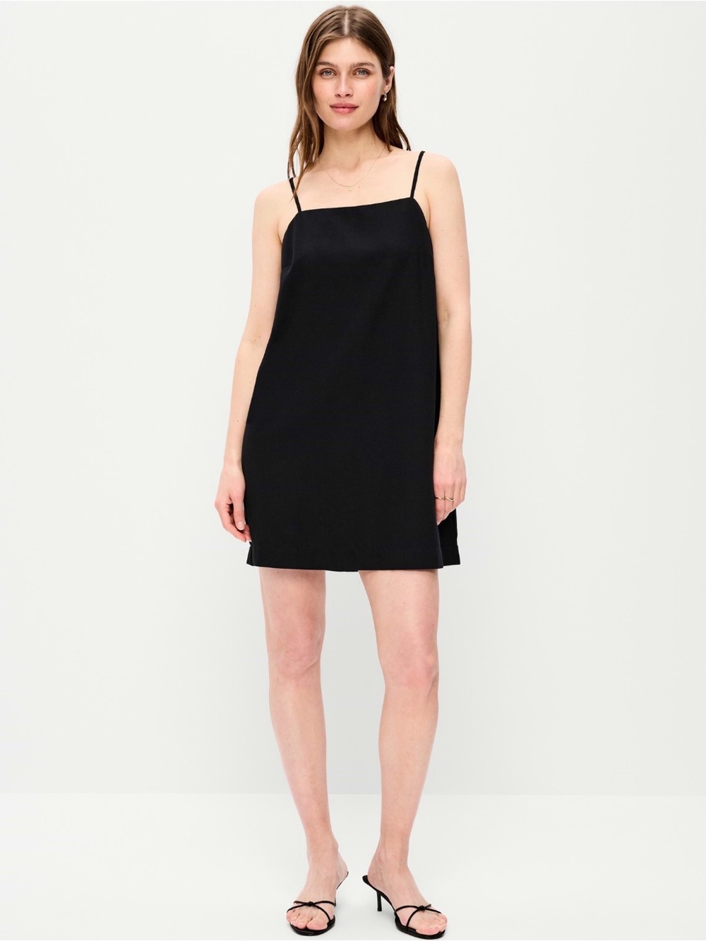 Old Navy Linen Blend Tie Strap Mini Dress
